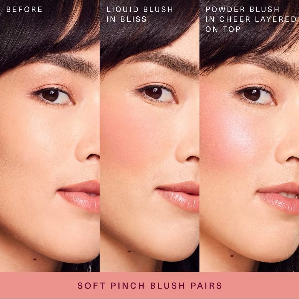 Rare Beauty Cheer Soft Pinch Luminous Powder Blush- light warm pink, smoothing - Picture 3 of 11